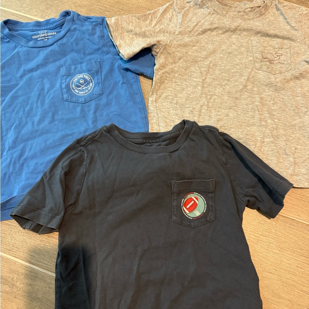 Vineyard Vines Kids' T-Shirts Set of 3- 3T